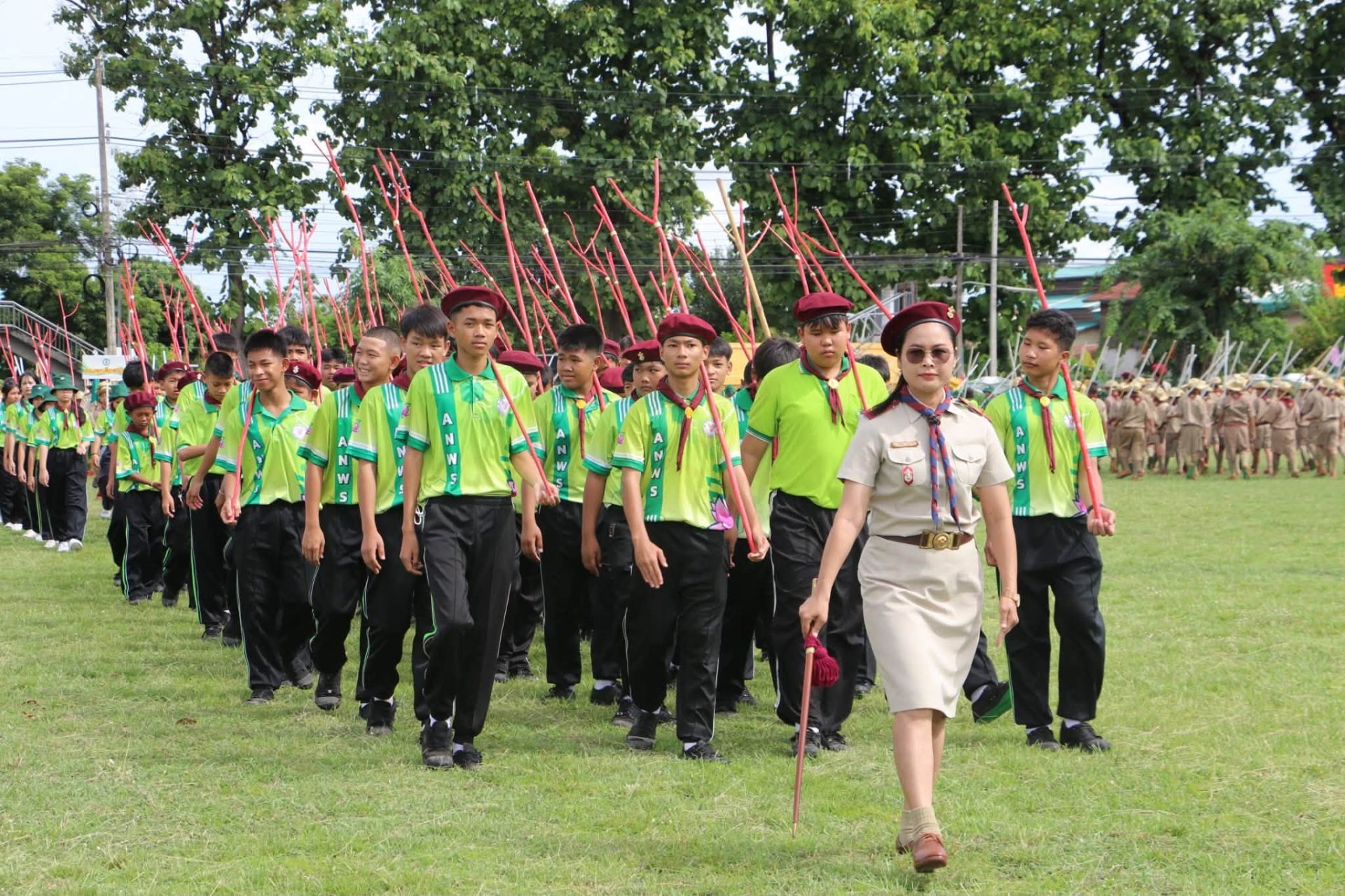 พิธีทบทวนคำปฏิญาณและสวนสนาม